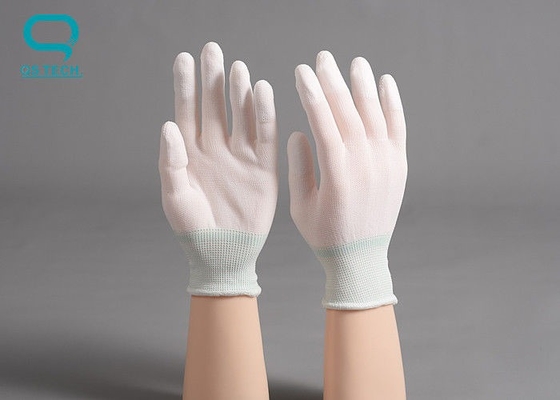 Carbon Fiber ESD PU Palm Fit Gloves For Clean Room