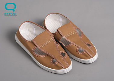 Heat Resistant Canvas ESD Cleanroom Shoes For Long Time Operation