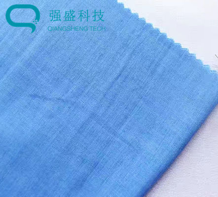 110g/M Stiff Elastic Air Permeability Plain Weave TC Fabric