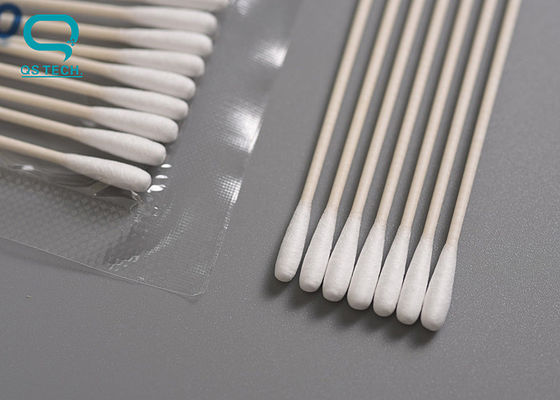 Clean Room Dust Free Cotton Paper Stick Swabs  78mm Length  Biodegradable